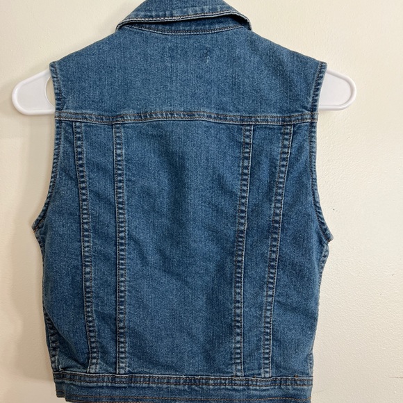 Chiqle denim architect blue Jean Aztec vest - Picture 3 of 3